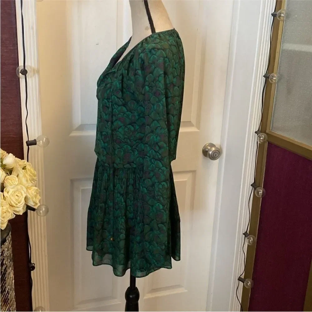 Michael Kors Green Long Sleeve Dress, XS